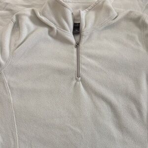 Women’s  White Half-Zip Eddie Bauer Fleece